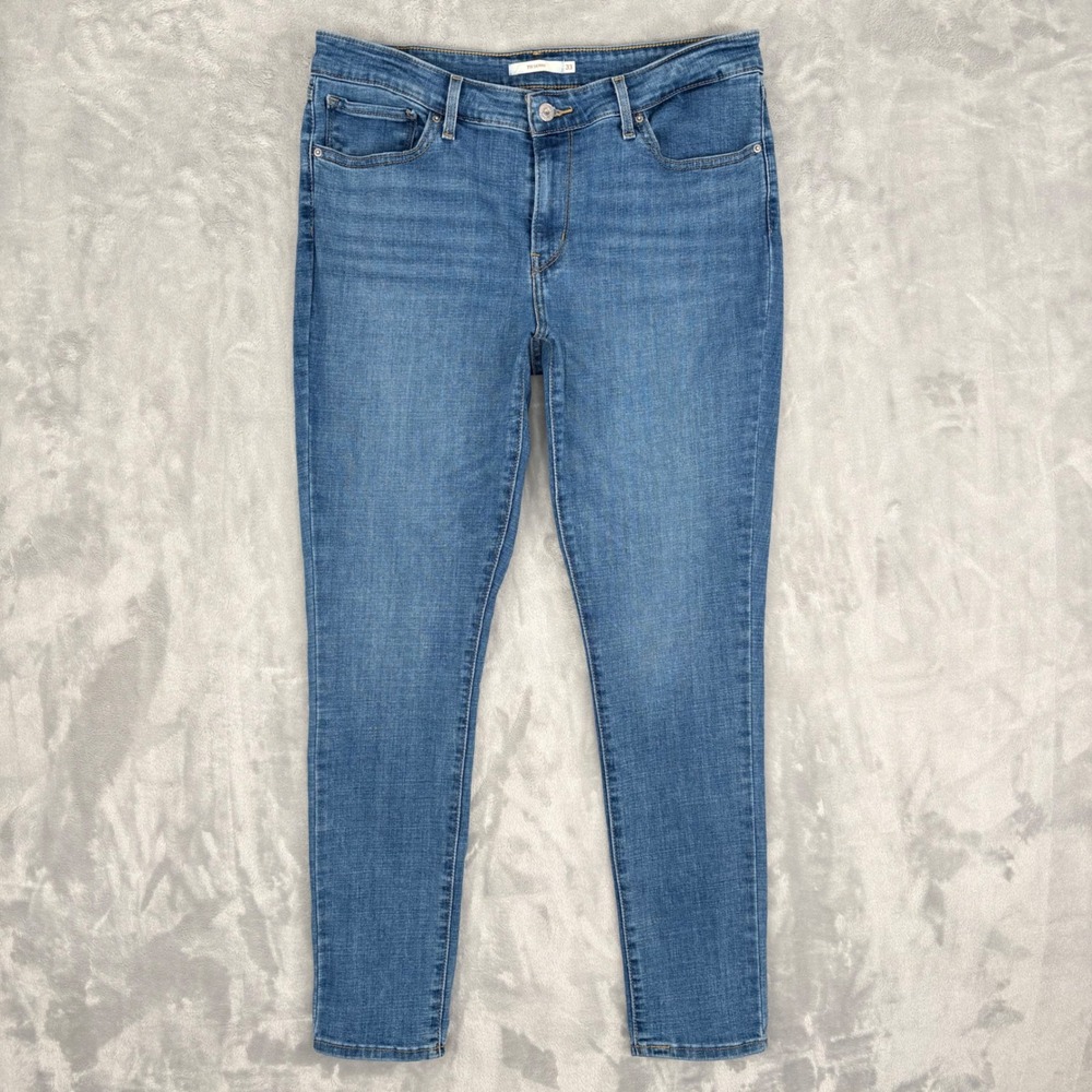 Levi's Jeans Womens 33 Fits 31x29.5‎ Blue 711 Skinny Mid Rise Denim 18881-0208